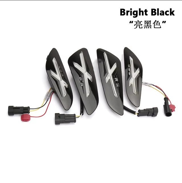 スプリングスプリント前後ウインカー4点セット Xスタイル グロッシーブラック
