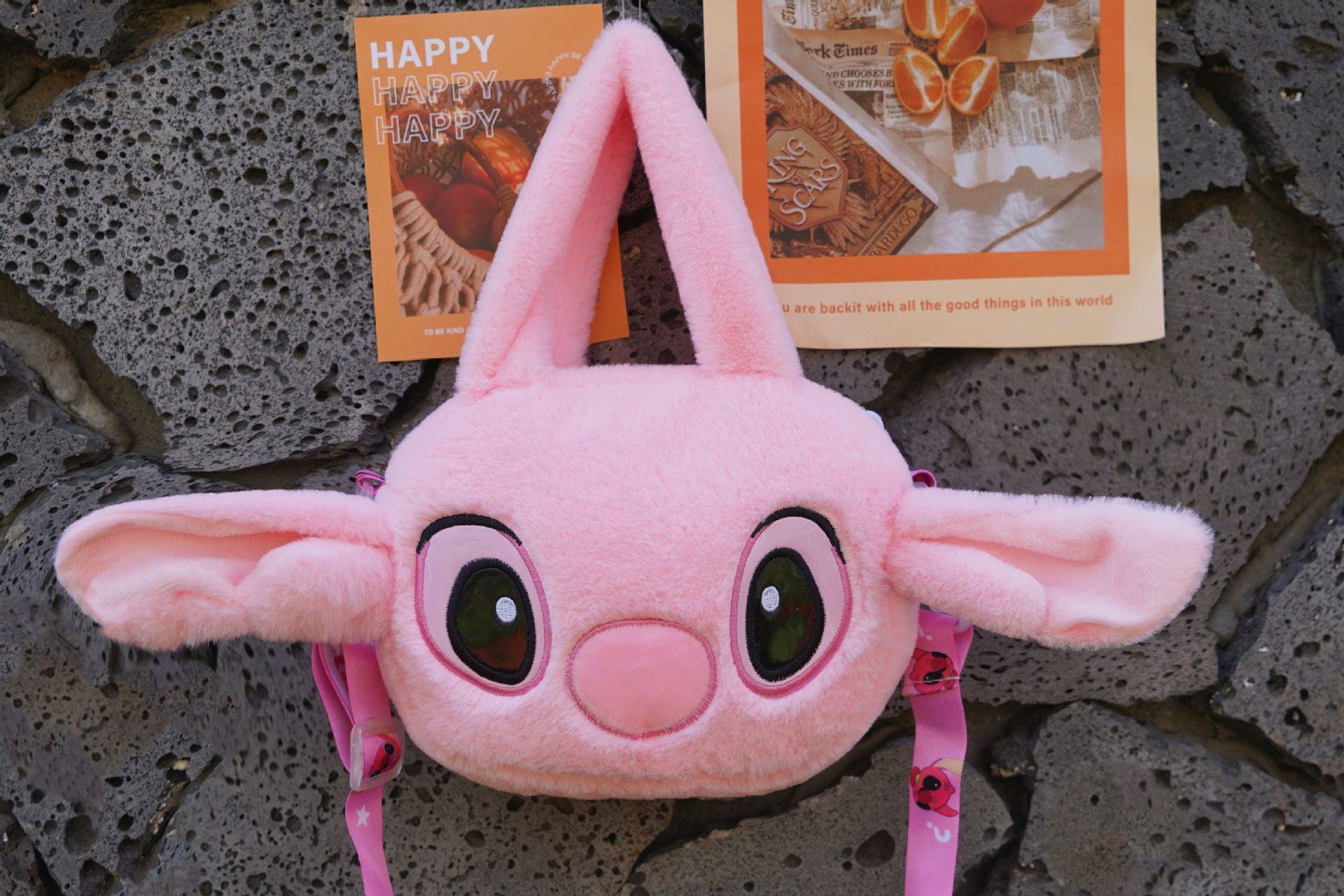 ピンクのステッチ