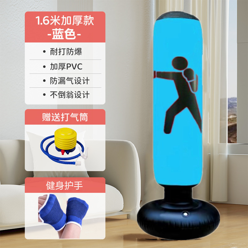 1.6m 青いポスト + フィットネスハンドガード + エアポンプ