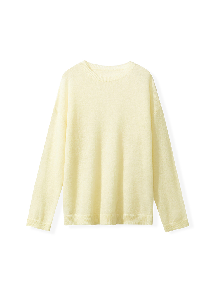 ライトイエロー（ラウンドネック）