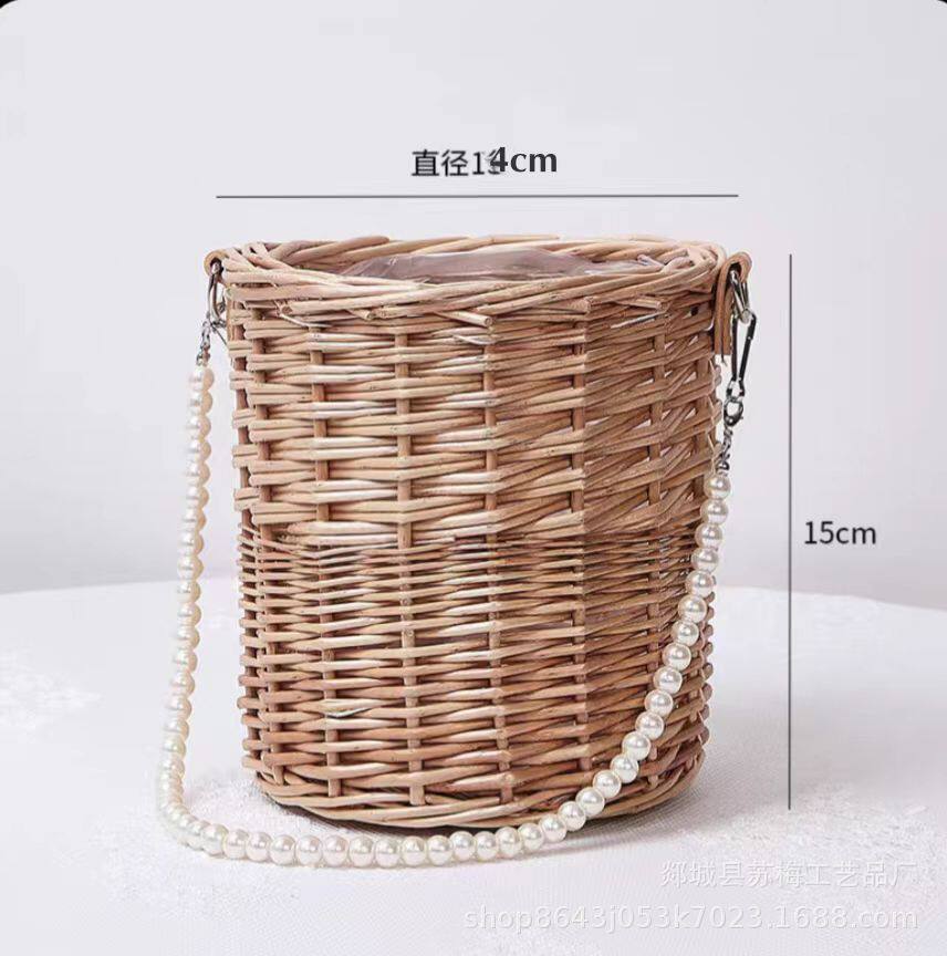 柳パールハンドルバスケット