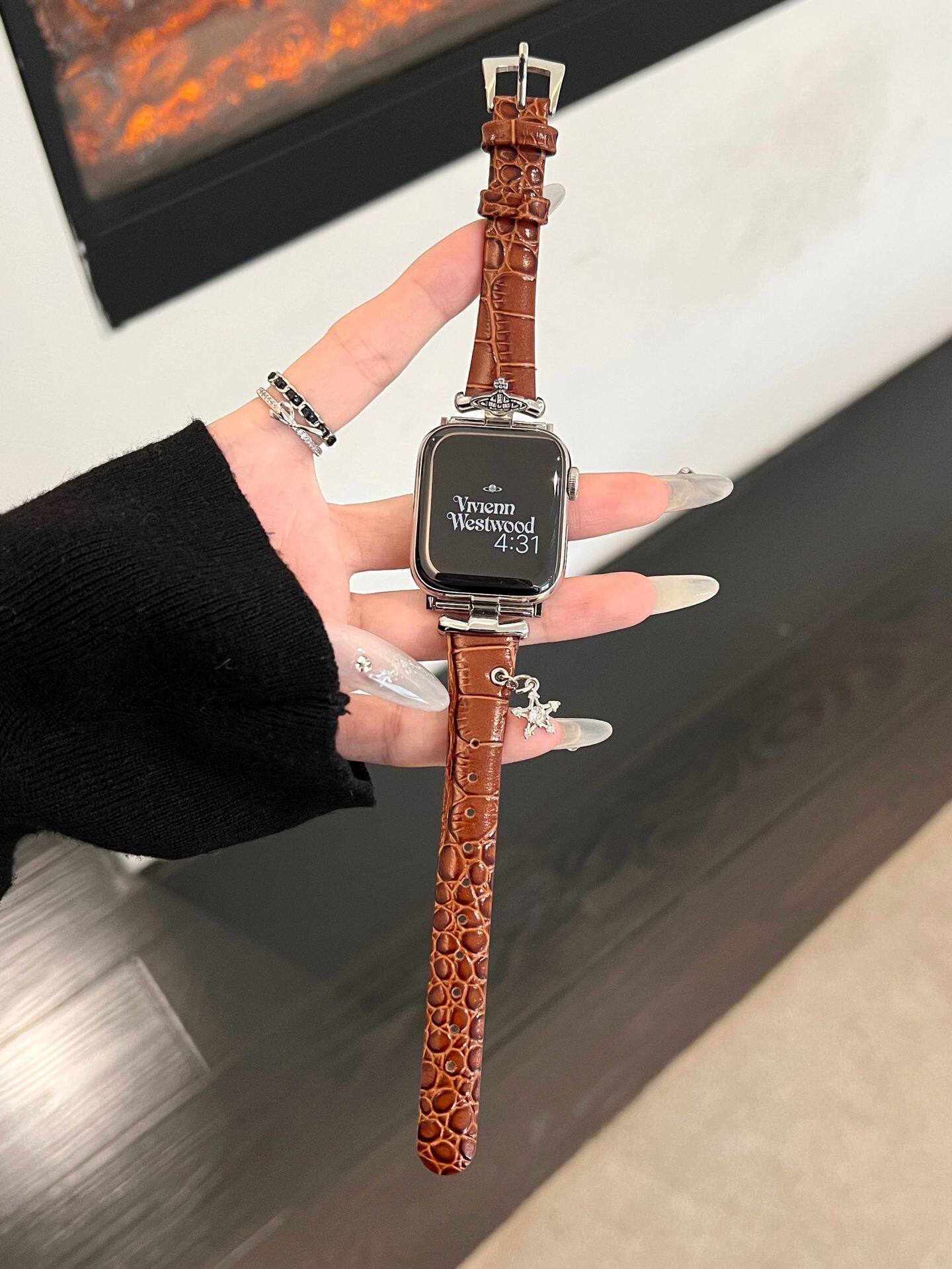 5.茶色-銀ボタン