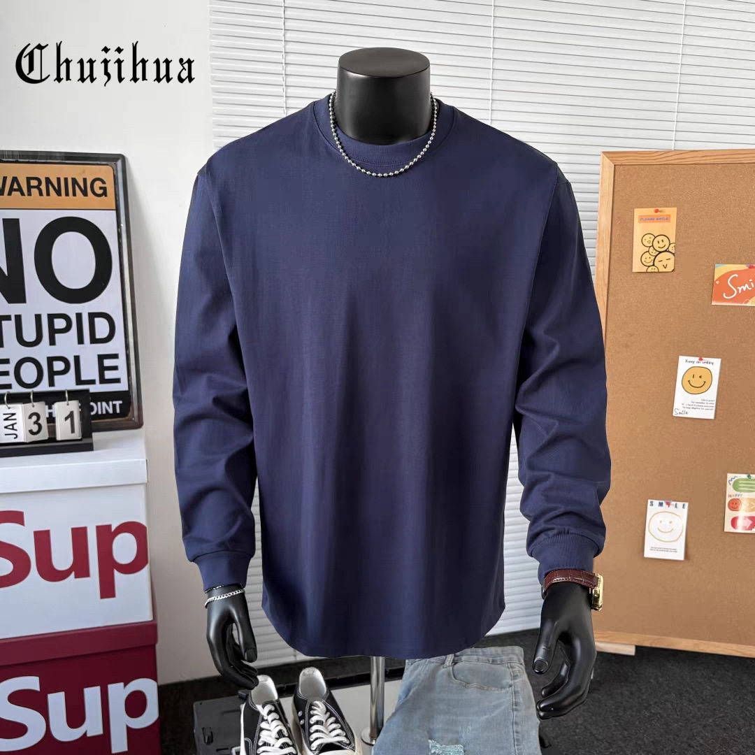 ネイビーブルー[400Gヘビースレッド長袖]