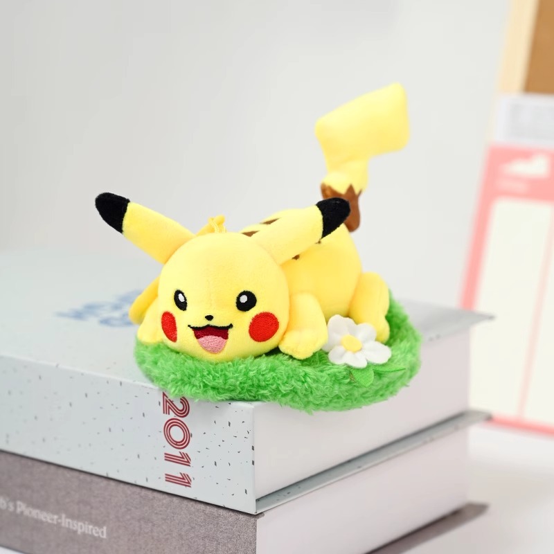 6.5CM ピカチュウの花草ぬいぐるみペンダント