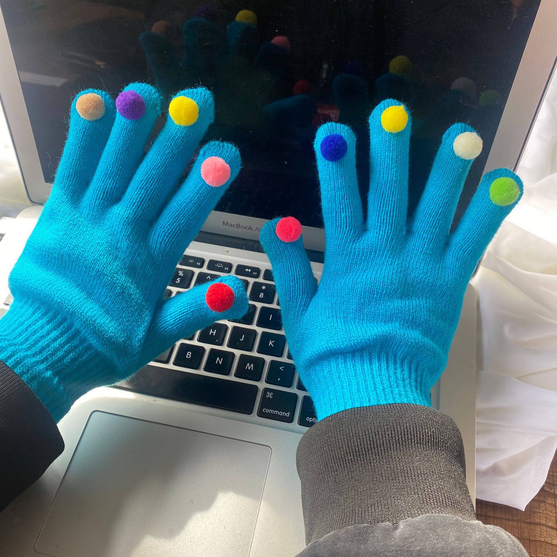 キャンディカラーレイクブルー【毛玉ランダムカラー】