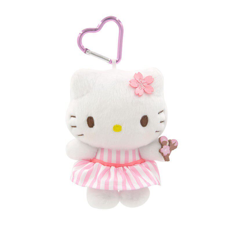 11cm桜キティ猫ペンダント
