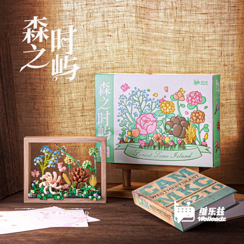 森の時嶋はアクリル防塵カバー【35cmの美しいギフトボックス】