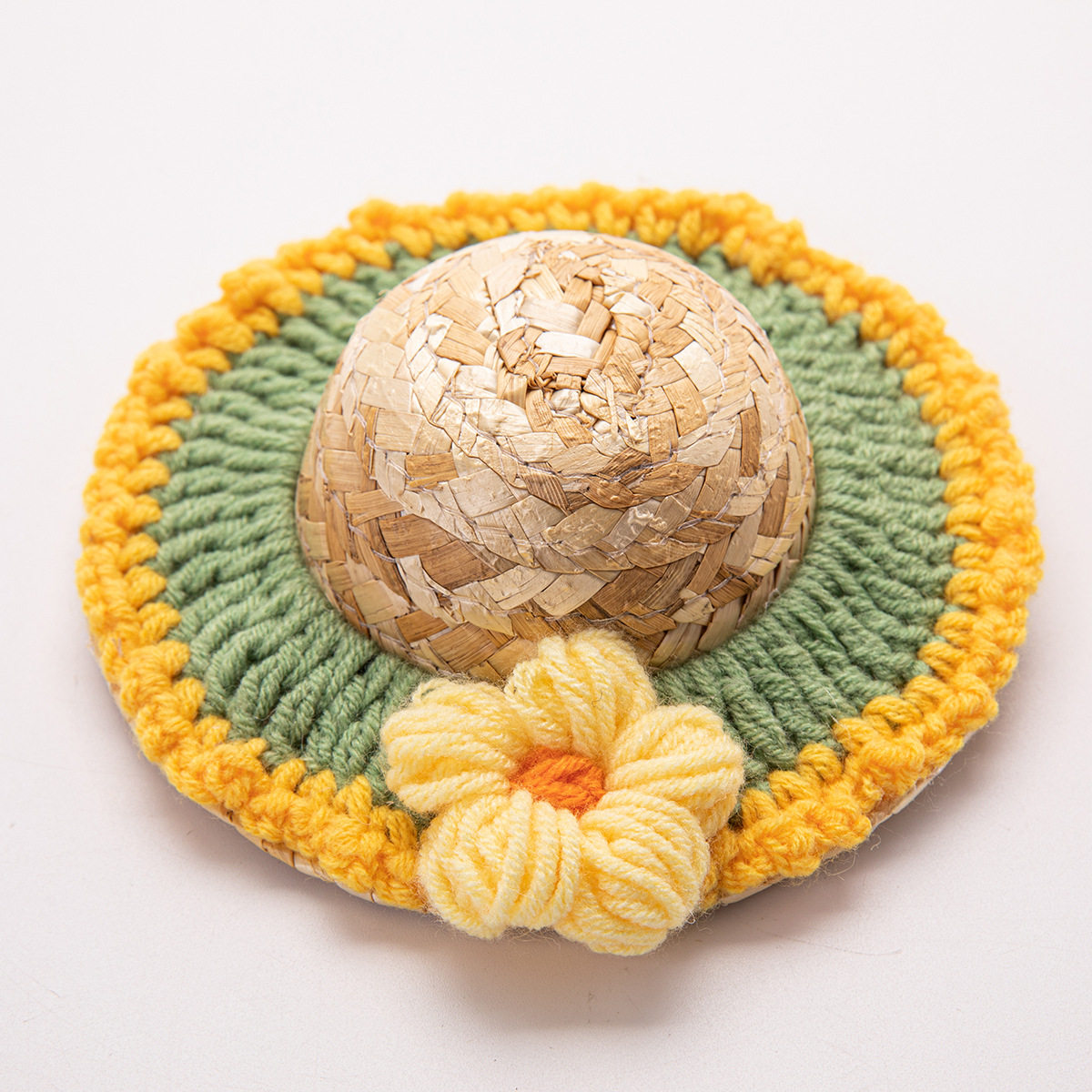 田園風-小花緑帽子