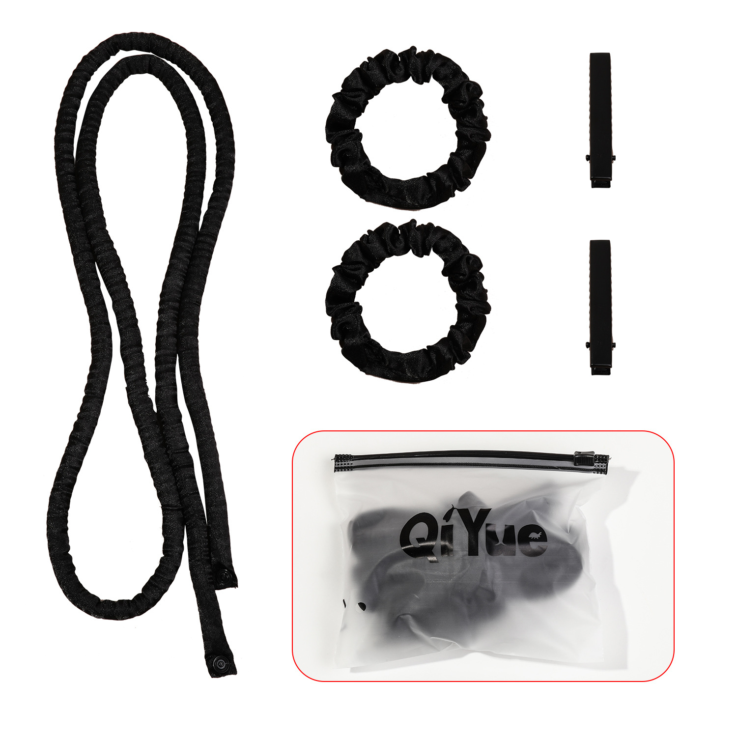 エクストラロングヘアアイロン - サテンブラック