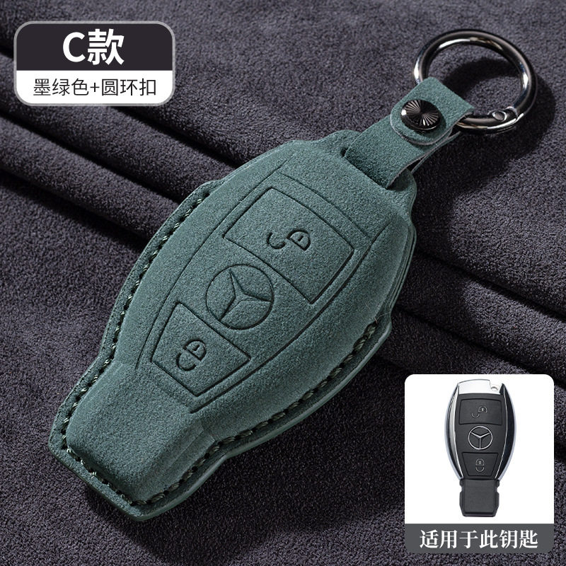 C型墨緑環バックルロープベルト