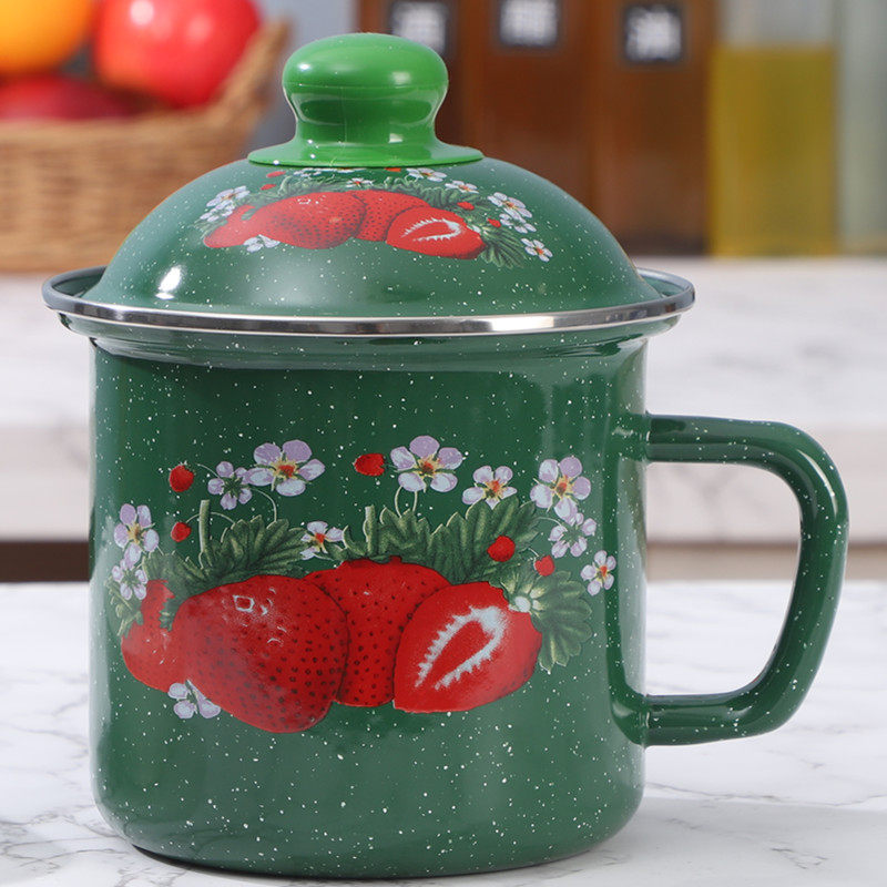 高さ14cmバケツカップ【グリーングラスプラム】 1300ml