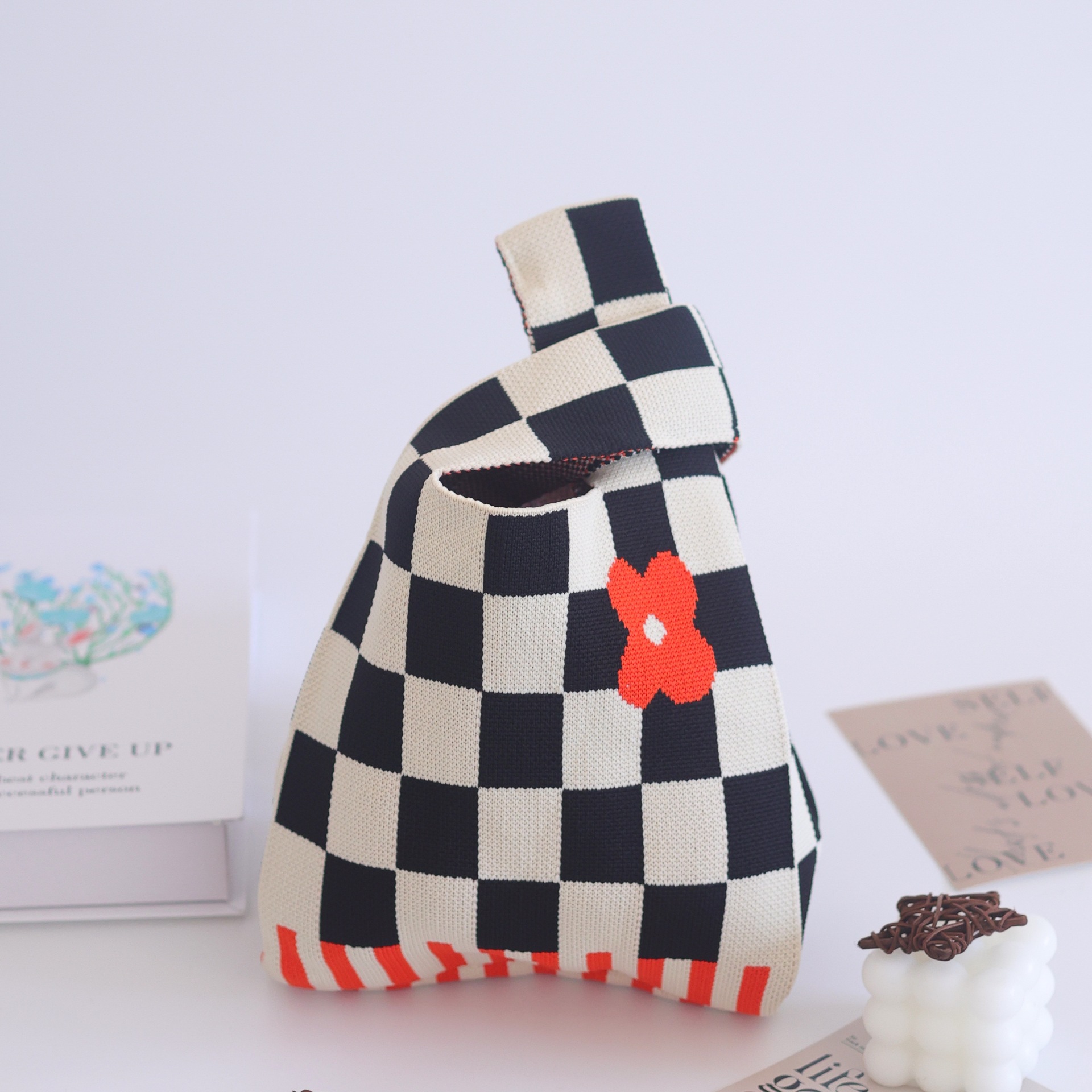 黒米市松模様 - 花