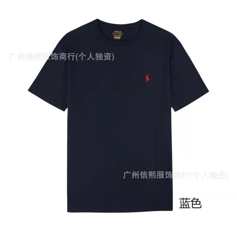 ラウンドネック ネイビーブルー