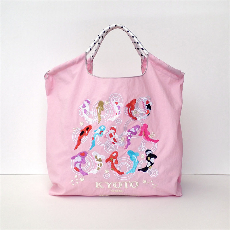 【刺繍金】ピンク錦鯉