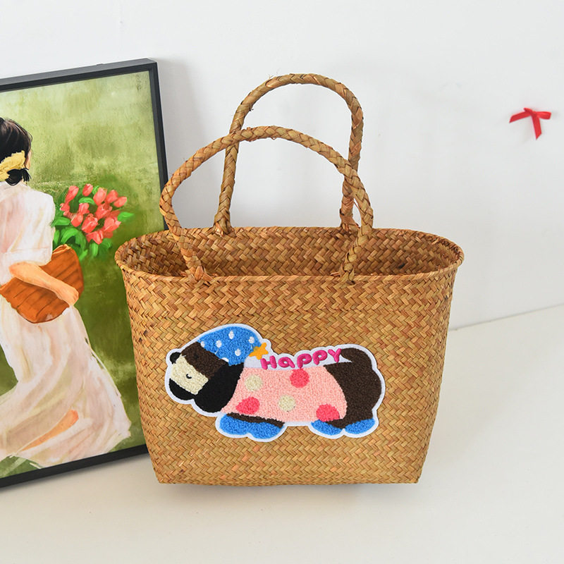 ストローバッグ-ハッピーパピー(Sサイズ26×13×18)