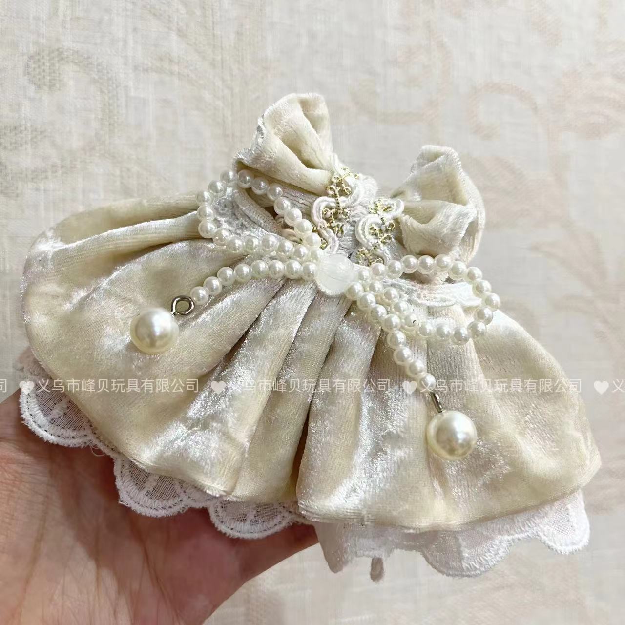 パールホワイトリボンプリンセスドレス