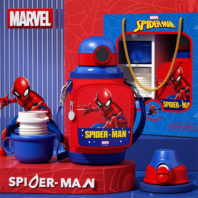 【母子級316】スパイダーマン500ml(四蓋) カップセットの美しいギフトボックス/価格コントロール89