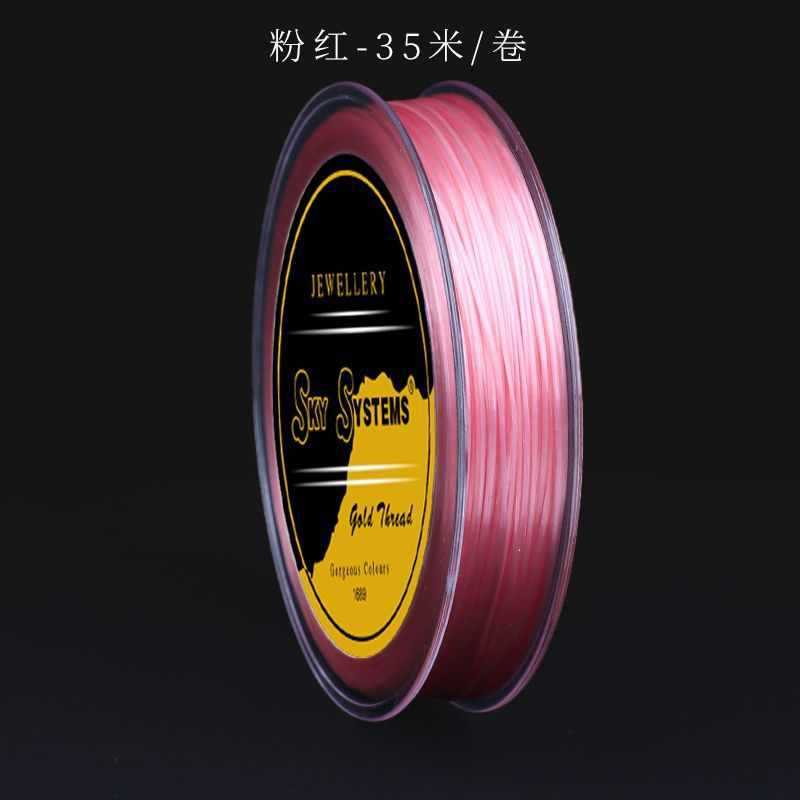 【輸入スカイフラットシルク】0.8ピンク 35m