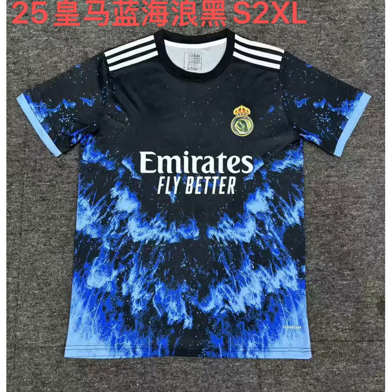 25 レアル・マドリード ブルー ウェーブ ブラック