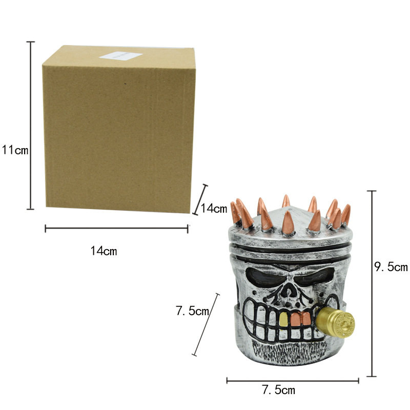 とげ付きスカル