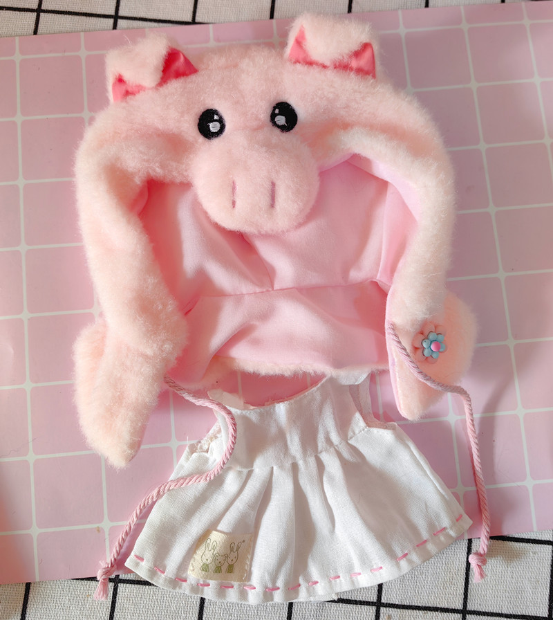 ピンク豚マントスカート2点セット