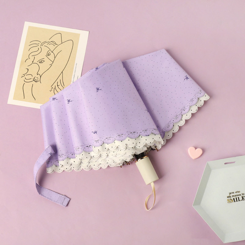 パープル（8本骨手動小レース）