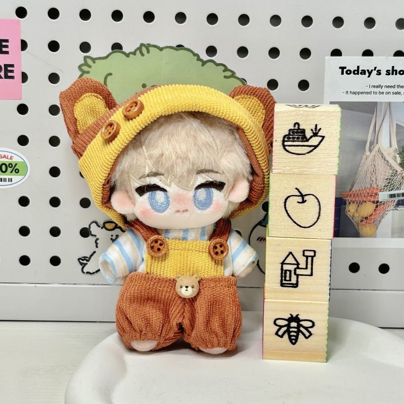 10cmクマパニーニ（帽子＋オーバーオール＋洋服）