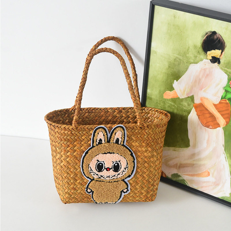 ストローバッグ-ジンジャーブブウサギ(Sサイズ26×13×18)
