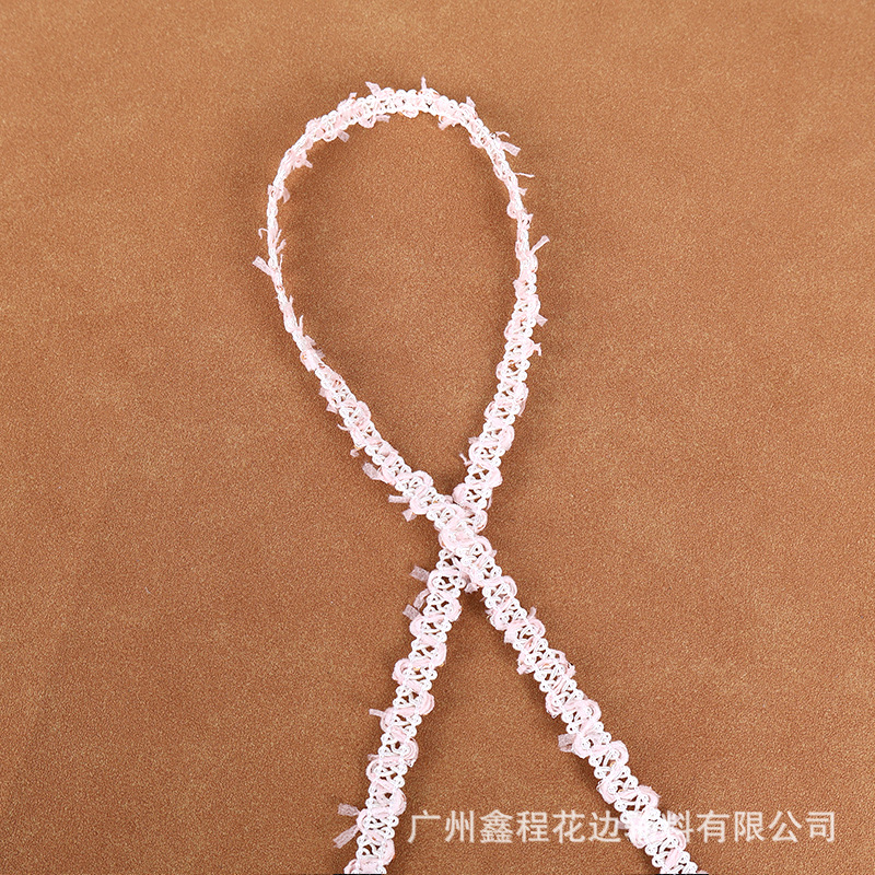1.0cm*白+ピンクレース*24スタイル