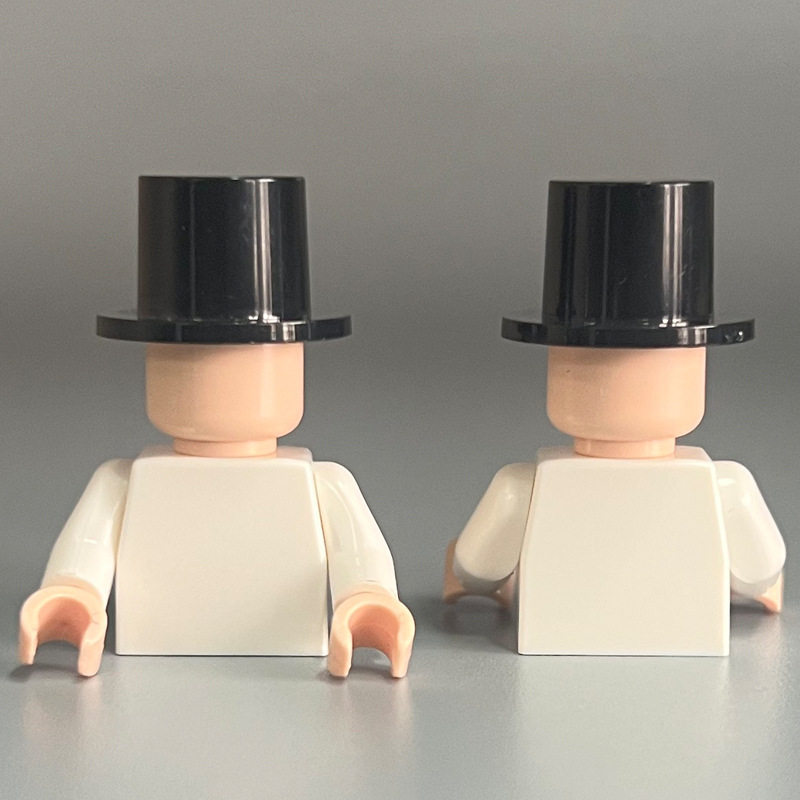 3878-紳士のシルクハット ブラック