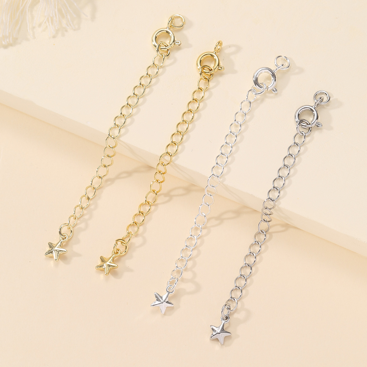 スプリングバックル五芒星テールチェーン