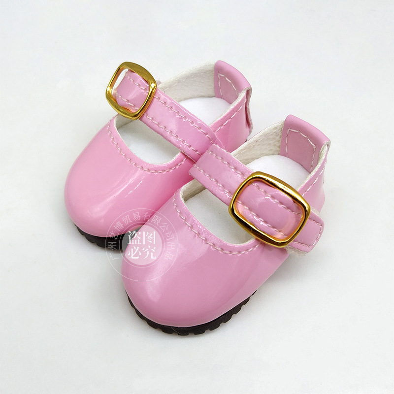 ピンクの学生靴 4.5x2.2cm