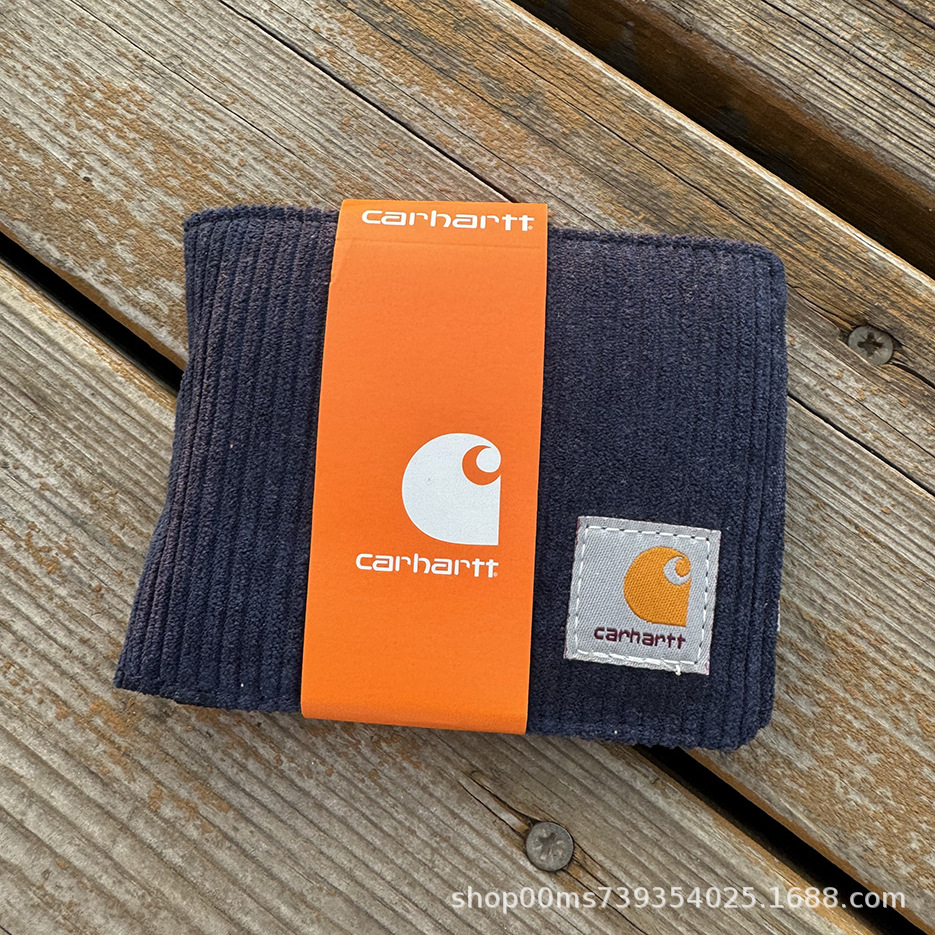 カードショートウォレット コーデュロイ ブルー 箱なし