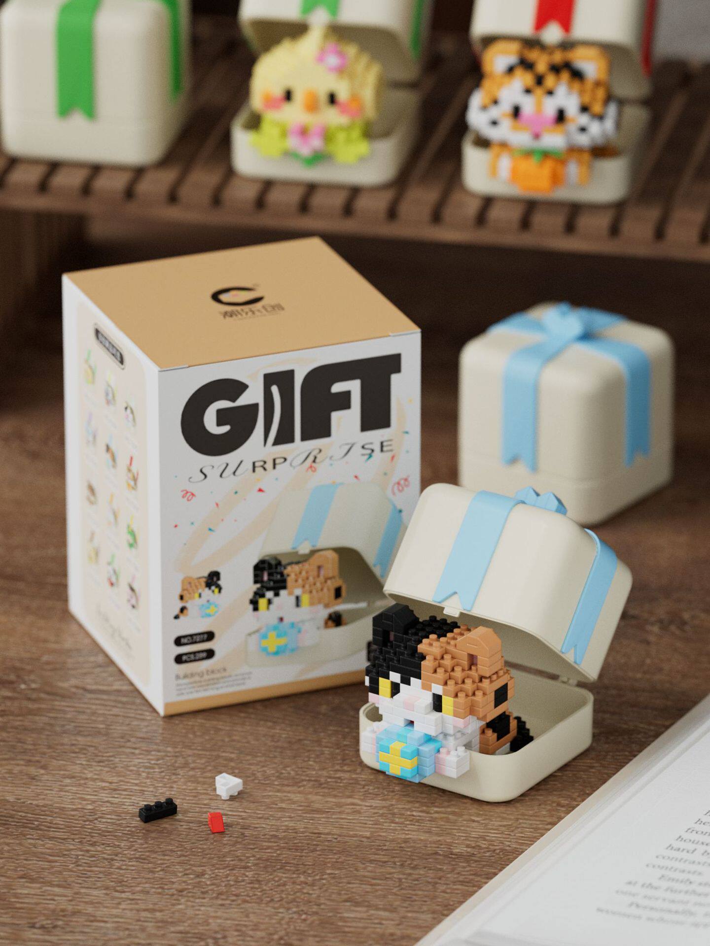 ニャーニャー子猫+ギフトボックス 289カプセル【カラーボックス包装】