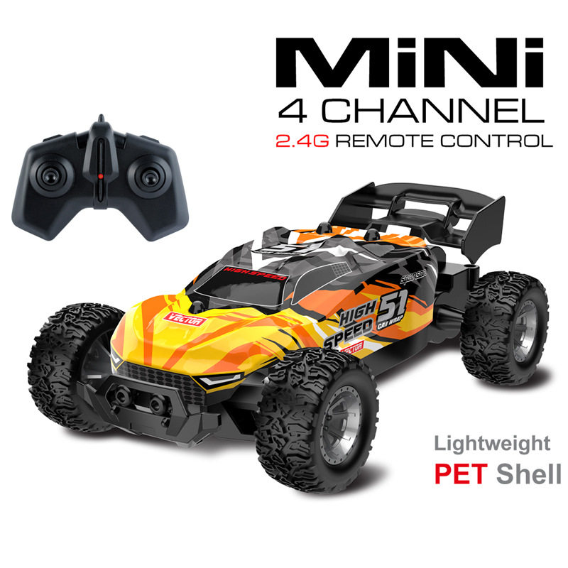 【オレンジ】1:28高速リモコンレーシングカー-8167