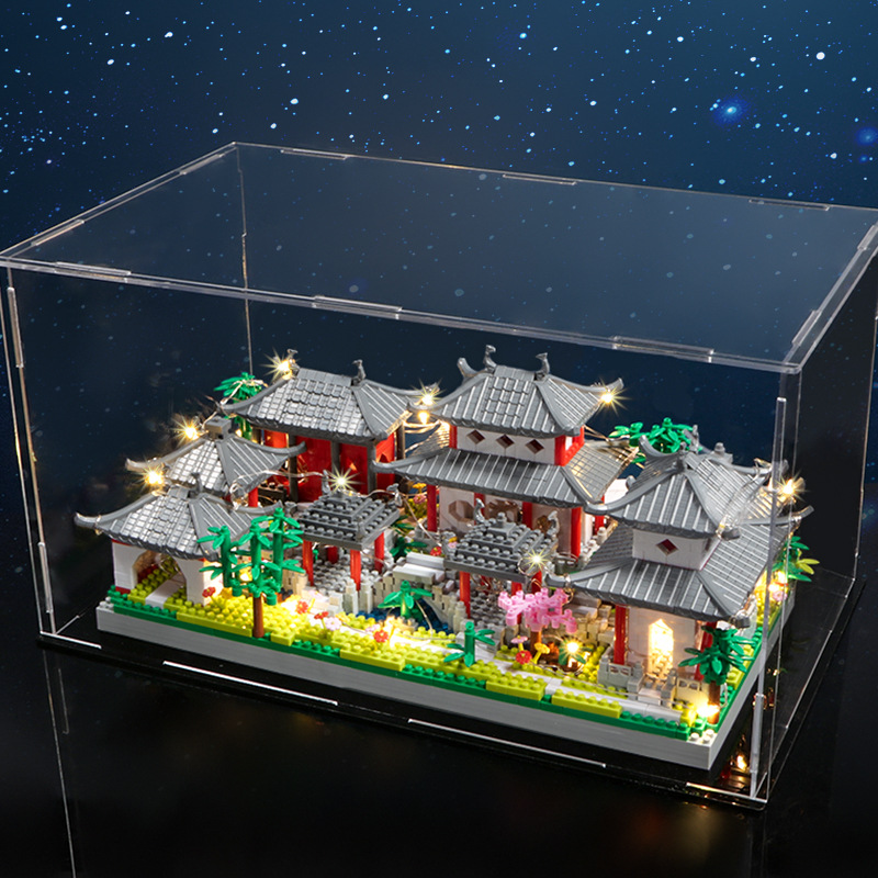 【大サイズ】蘇州庭園-裏庭 (照明 + 工具 + 高級展示箱)