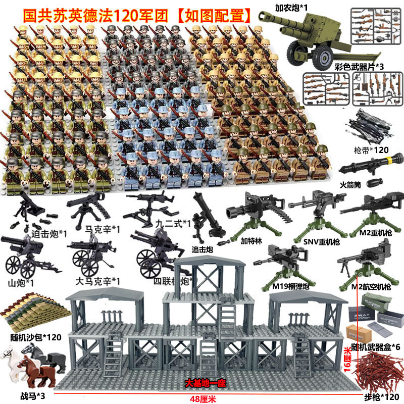 写真の構成に示すように、全国のソフィング、ドイツ、フランスの 120 軍団 + 大きな基地