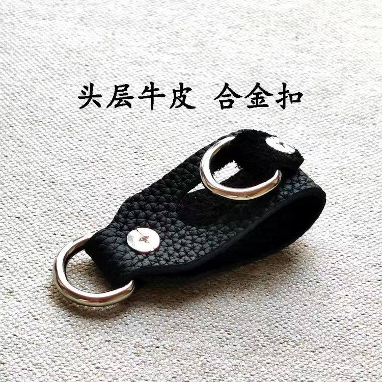 ⇠⇠⇠黒色のトップグレインレザーベルトバックル（合金製）