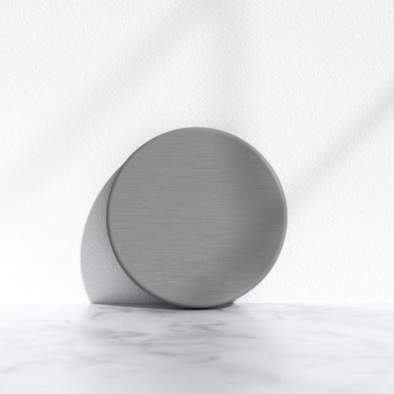 ラウンド - ミディアムグレー (10*10*0.9cm)