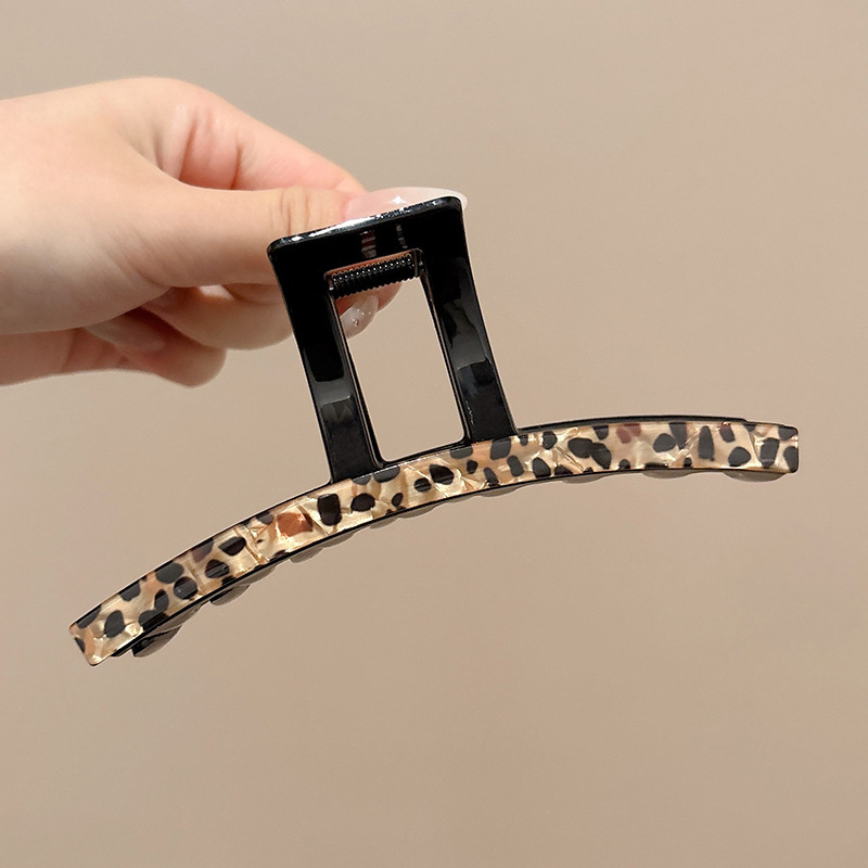 1#ヒョウ柄クリップ 13cm