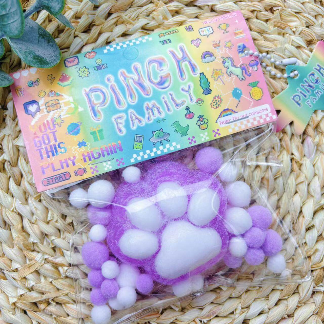 植毛猫スクラッチ パープル (60g)