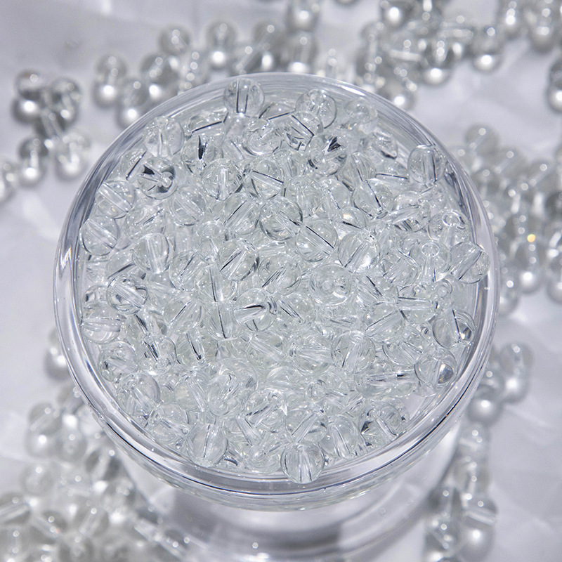 A47#ホワイト [8MM透明ゼリービーズ]