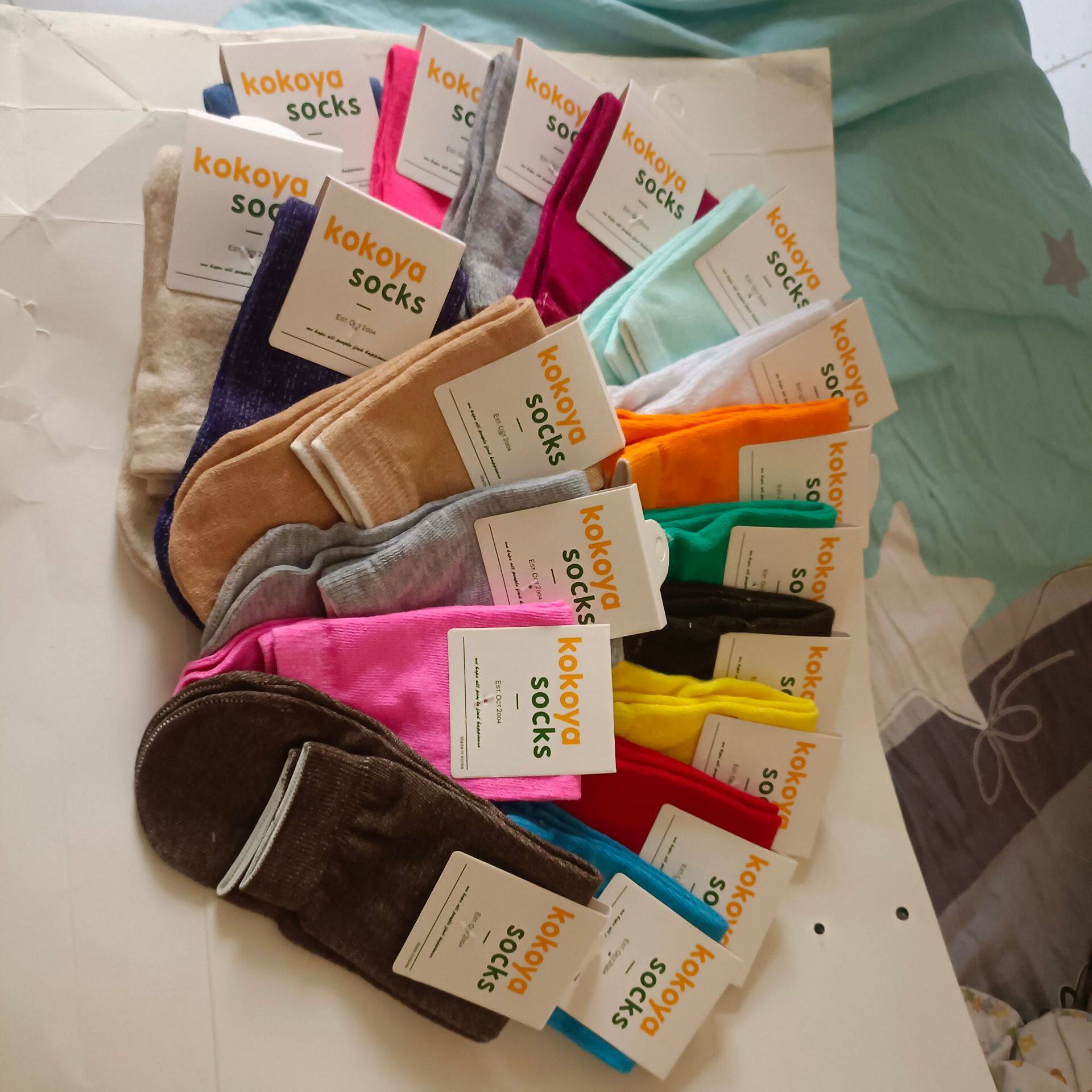 ストレートソックス雑色系