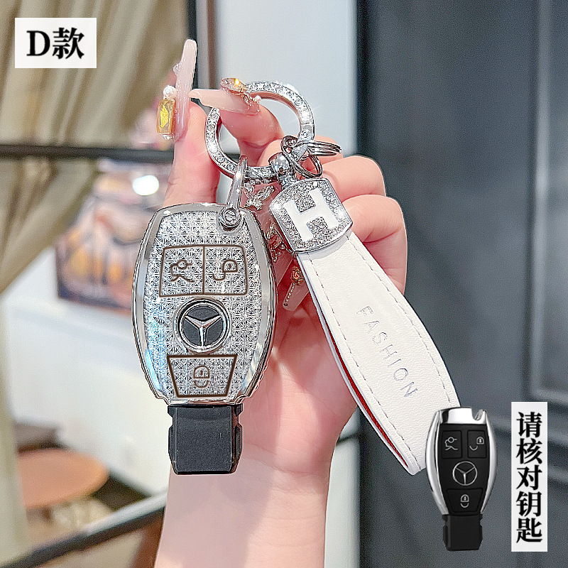 Mercedes-Benz D-smart 3ボタン[クリスタルホワイトシングルシェル]+Hロープダイヤモンドバックル