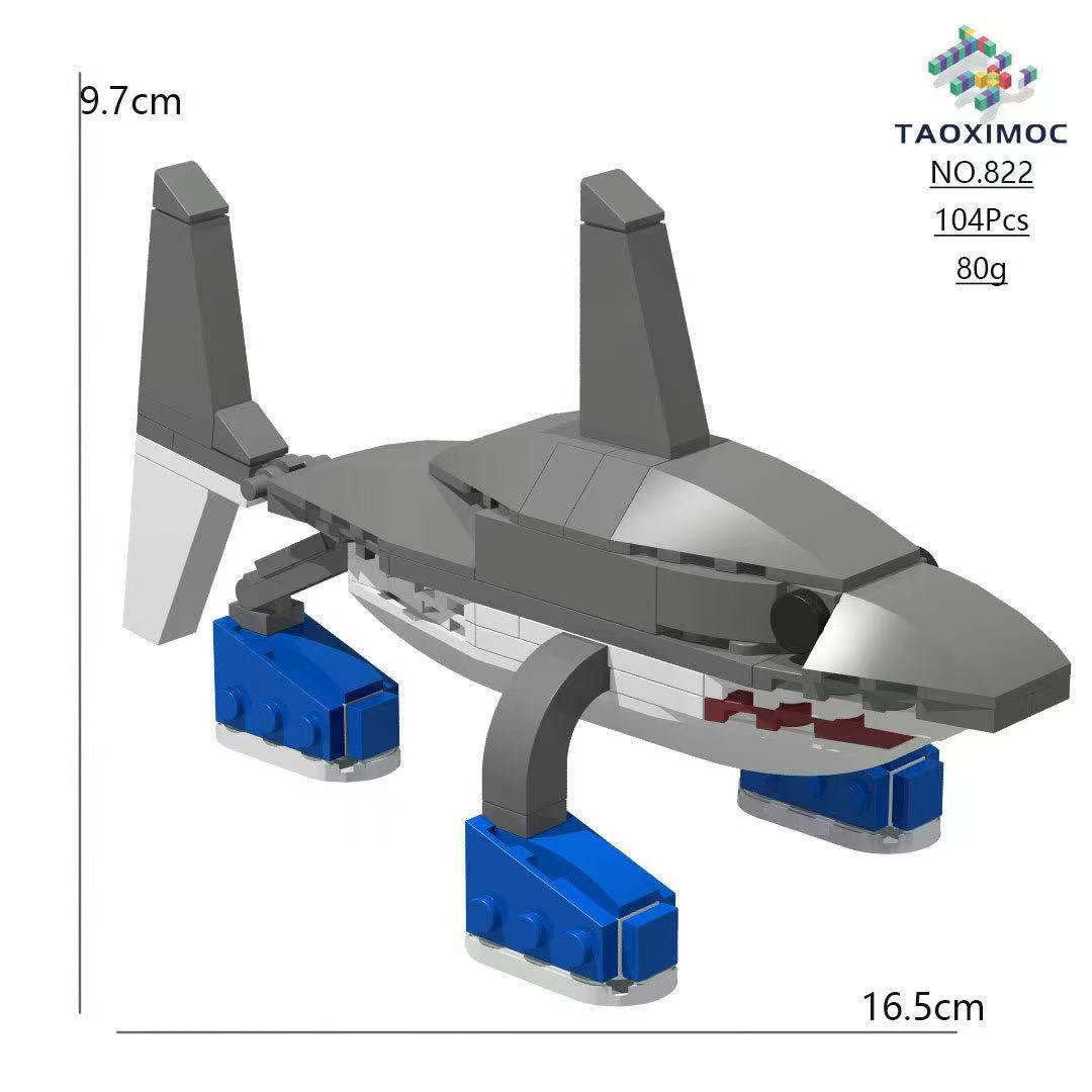 山と海のクラシックシリーズ【822】ランニングシューズ サメ