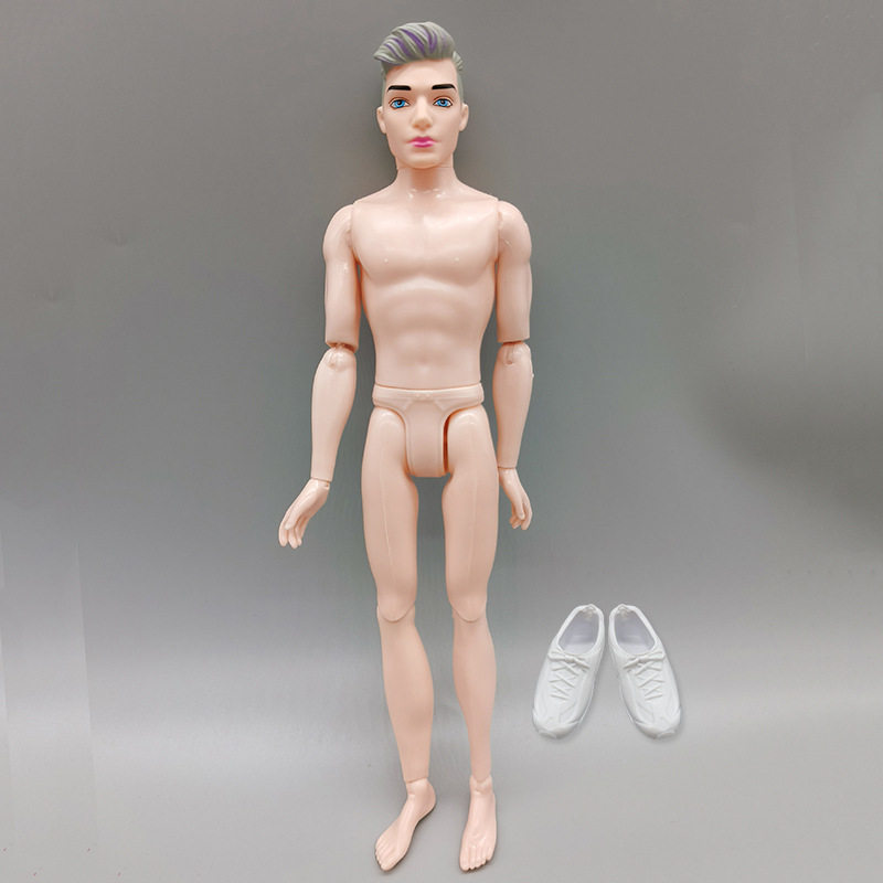 30cmシルバー髪プラス素ボディ白い靴141300