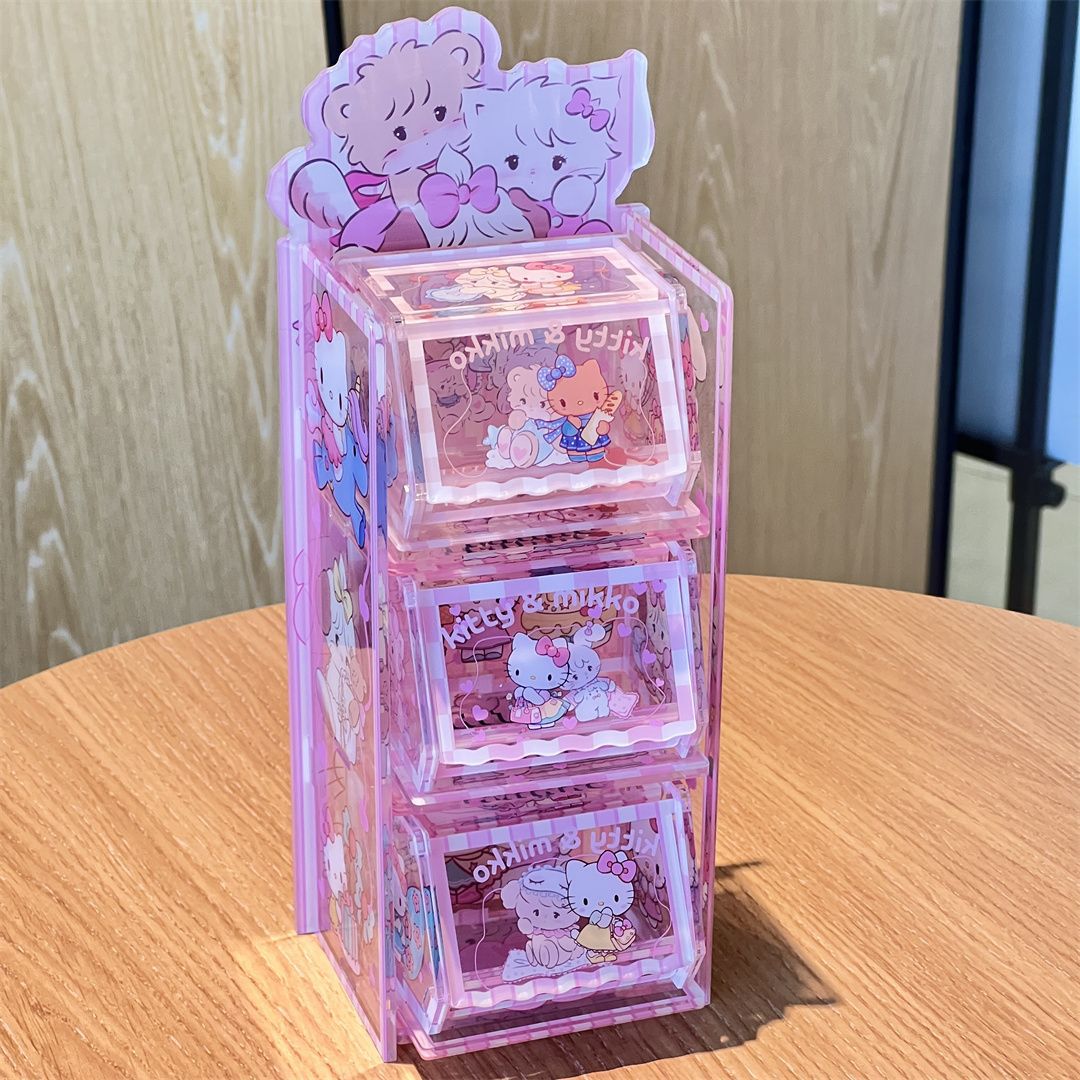 共同ブランド収納ラック1個+収納ボックス3個[1セット]