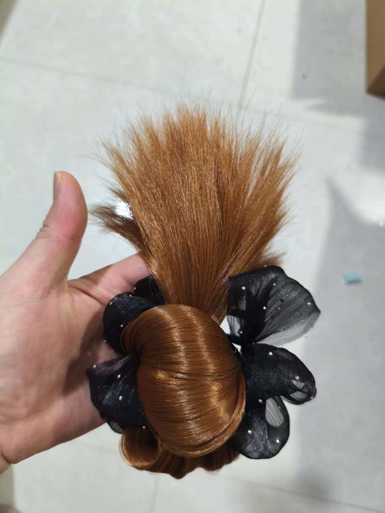 ライトブラウン【カスミソウ鶏の羽】