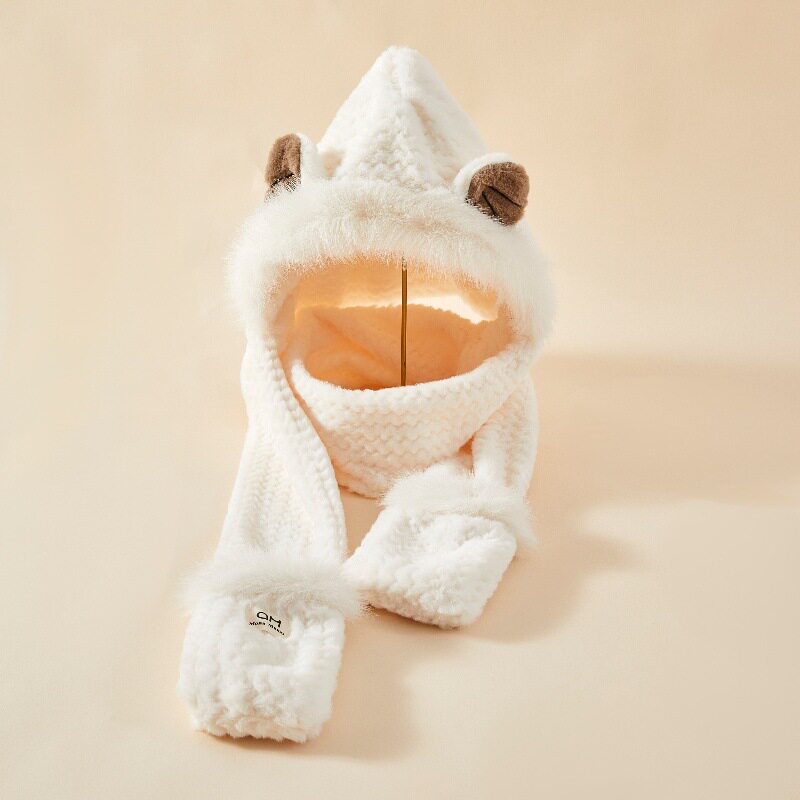 狐狸耳三件套-奶白色