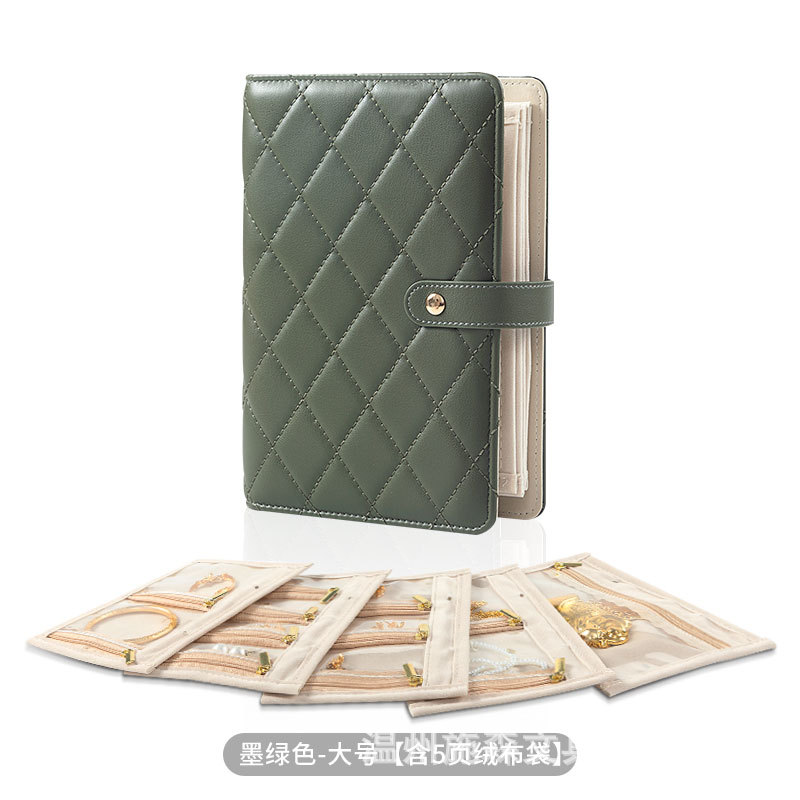 オリーブグリーン【5ページ入りベルベットバッグ付き】